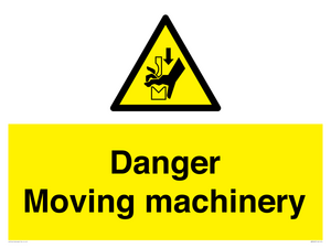 Danger moving machinery